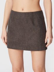 Herskind Spódnica mini Debby 4648911 Brązowy Regular Fit. Brązowe spódnice Herskind, bez wzorów, z syntetyku, mini. Za 479.99 zł.