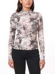 Scotch & Soda Sweter w kolorze kremowo-beżowo-granatowym rozmiar: L. Brązowe swetry Scotch & Soda, l, z aplikacjami, z bawełny, bez ramiączek. Za 96.83 zł.
