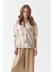 TATUUM Bluzka "Rue" w kolorze beżowym rozmiar: 42. Brązowe bluzki Tatuum, bez wzorów, bez kołnierzyka, bez ramiączek. Za 190.63 zł.