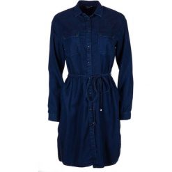Pepe Jeans sukienka damska Monica S ciemny niebieski. Niebieskie sukienki Pepe Jeans, na lato, s, bez wzorów, z jeansu, eleganckie, bez kołnierzyka, bez ramiączek. W wyprzedaży za 418.00 zł.