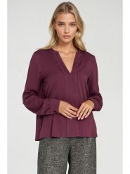 Nife Bluzka w kolorze fioletowym rozmiar: 40. Różowe bluzki Nife, bez wzorów, bez kołnierzyka, bez ramiączek. Za 135.17 zł.