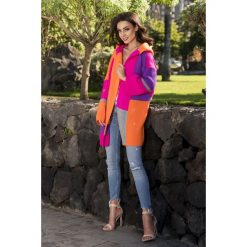 Unikalny sweter kardigan multikolor ls204. Brązowe kardigany Lemoniade, bez wzorów. W wyprzedaży za 119.00 zł.