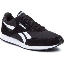 Sportowe REEBOK DV7287 ROYAL CL JOGGER. Czarne obuwie sportowe Reebok, z materiału, bez zapięcia. Za 199.99 zł.