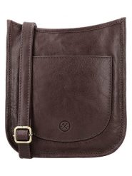 HIDE & STITCHES Skórzana torebka "Jura" w kolorze brązowym - 20 x 21 x 8 cm rozmiar: onesize. Brązowe torby na ramię HIDE & STITCHES, bez wzorów, z materiału, na ramię, bez dodatków. Za 217.99 zł.