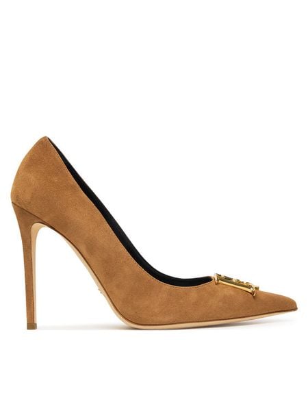 Elisabetta Franchi Szpilki SA59L61E2 Brązowy. Brązowe szpilki Elisabetta Franchi, bez wzorów, ze skóry, bez obcasa, na szpilce, bez zapięcia. Za 1,449.99 zł.
