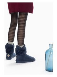 ISLAND BOOT Botki zimowe "Canso" w kolorze granatowym rozmiar: 38. Niebieskie botki Island Boot, na zimę, bez wzorów, z materiału, bez obcasa, bez zapięcia. Za 165.99 zł.