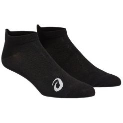 Skarpetki sportowe dla dorosłych ASICS Fast Single Tab Sock. Czarne skarpety Asics, bez wzorów, z elastanu. Za 39.99 zł.
