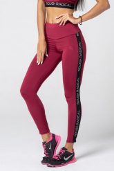Legginsy fitness damskie Rough Radical Brush. Czerwone legginsy ROUGH RADICAL, s, bez wzorów, z dzianiny. Za 69.90 zł.