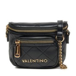 Saszetka nerka Valentino. Czarne torebki klasyczne Valentino, bez wzorów, bez dodatków. Za 379.99 zł.