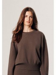 Rodier Sweter w kolorze jasnobrązowym rozmiar: L. Brązowe swetry Rodier, l, bez wzorów, z wełny, bez ramiączek. Za 235.50 zł.