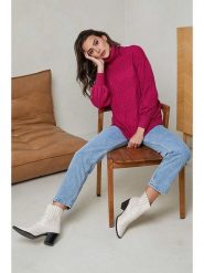 Soft Cashmere Golf w kolorze różowym rozmiar: 34/36. Różowe golfy Soft Cashmere, bez wzorów, z kaszmiru, bez ramiączek. Za 104.99 zł.