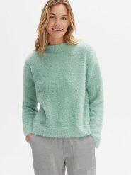 OPUS Sweter w kolorze miętowym rozmiar: 40. Zielone swetry Opus, bez wzorów, z bawełny, bez ramiączek. Za 127.35 zł.