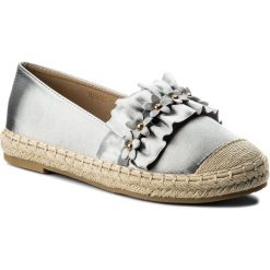 Espadryle JENNY FAIRY WS56700-14. Szare espadryle Jenny Fairy, bez wzorów, z materiału, bez obcasa, bez zapięcia. W wyprzedaży za 29.99 zł.