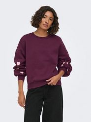 ONLY Bluza w kolorze fioletowym rozmiar: M. Różowe bluzy Only, m, bez wzorów, bez kaptura. Za 139.95 zł.