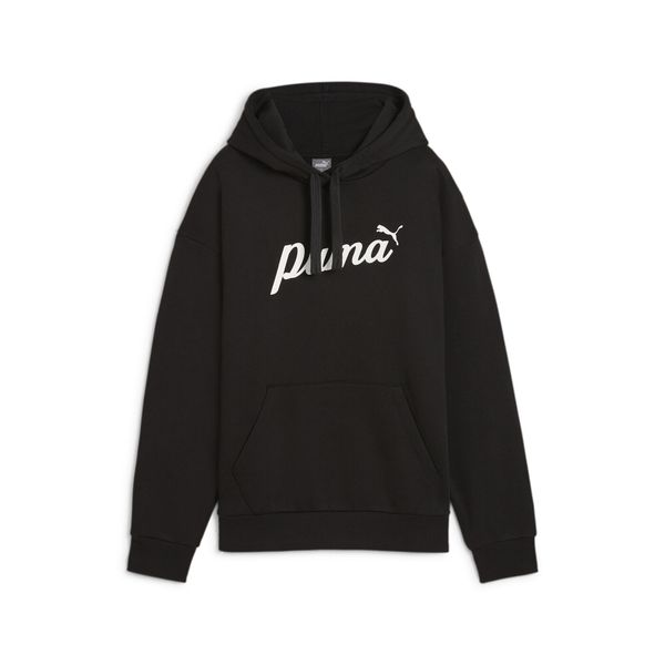Bluza damska z kapturem Puma ESS+ Script. Białe bluzy Puma, l, bez wzorów, z bawełny, z kapturem. Za 254.15 zł.