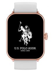 U.S. Polo Assn. Smartwatch w kolorze różowozłoto-białym rozmiar: onesize. Białe, cyfrowe zegarki U.S. Polo Assn., metalowe. Za 340.18 zł.