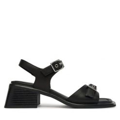 Sandały Vagabond Shoemakers. Czarne sandały Vagabond Shoemakers, bez wzorów, bez obcasa, na słupku, bez zapięcia. Za 539.99 zł.