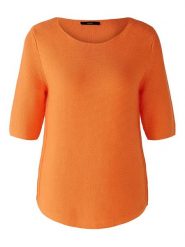Oui Sweter w kolorze pomarańczowym rozmiar: 40. Pomarańczowe swetry Oui, bez wzorów, z bawełny, bez ramiączek. Za 113.99 zł.