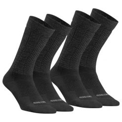 Skarpety turystyczne Quechua SH500 Mid. Czarne skarpety QUECHUA, bez wzorów, z elastanu. Za 69.99 zł.