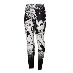 Legginsy sportowe damskie z wysokim stanem EXTREME HOBBY COMICS. Czarne legginsy EXTREME HOBBY, m, bez wzorów, z elastanu, z podwyższonym stanem, do biegania. Za 229.00 zł.