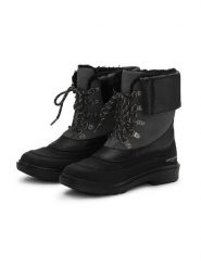 Ilse Jacobsen Skórzane botki zimowe w kolorze czarnym rozmiar: 41. Czarne botki Ilse Jacobsen, na zimę, bez wzorów, z wełny, bez obcasa, bez zapięcia. Za 197.63 zł.