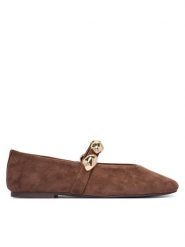 Steve Madden Baleriny Poppin 11005437 Brązowy. Brązowe baleriny Steve Madden, bez wzorów, ze skóry, bez obcasa. Za 519.99 zł.