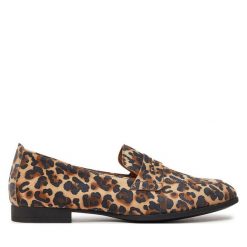 Lordsy Gabor. Brązowe lordsy Gabor, bez wzorów, bez obcasa, bez zapięcia. Za 339.99 zł.