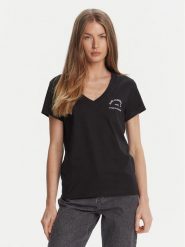 KARL LAGERFELD T-Shirt A3W17104 Czarny Regular Fit. Czarne t-shirty KARL LAGERFELD, s, bez wzorów, z bawełny, bez kołnierzyka, bez ramiączek. Za 379.99 zł.