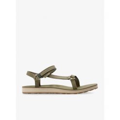 Sandały damskie Teva Original Universal Slim Lea. Zielone sandały Teva, bez wzorów, sportowe, bez obcasa, bez zapięcia. Za 335.99 zł.