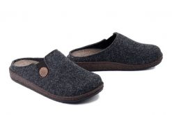 BEFADO 155D 183 brązowy, kapcie damskie. Szare obuwie domowe Befado, bez wzorów, bez zapięcia. Za 94.99 zł.