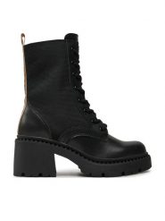 Pepe Jeans Botki Glen West PLS50551 Czarny. Czarne botki Pepe Jeans, bez wzorów, z jeansu, bez obcasa, na słupku, bez zapięcia. Za 619.99 zł.