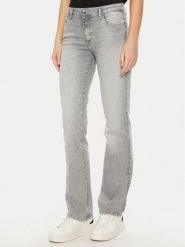 Guess Jeansy W5RA15 D5L81 Szary Straight Leg. Szare jeansy Guess, l, z aplikacjami. Za 289.99 zł.