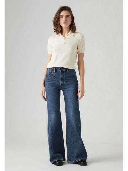 Levi's Dżinsy - Comfort fit - w kolorze granatowym rozmiar: W25/L34. Niebieskie jeansy Levi's®, l, z aplikacjami, z podwyższonym stanem. Za 281.76 zł.