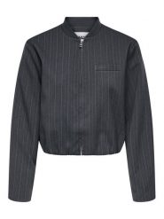 ONLY Kurtka przejściowa Aggie 15353558 Szary Regular Fit. Szare kurtki Only, bez wzorów, z syntetyku, bez kaptura. Za 229.99 zł.
