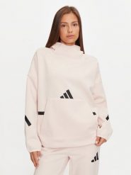 Adidas Bluza Z.N.E. JF4782 Różowy Loose Fit. Czerwone bluzy Adidas, m, bez wzorów, z bawełny, bez kaptura. Za 289.99 zł.