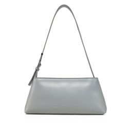 Torebka Calvin Klein. Szare torebki klasyczne Calvin Klein, bez wzorów, bez dodatków. Za 279.99 zł.