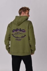 Bluza z kapturem Powder Club. Zielone bluzy OOSC, xl, bez wzorów, z bawełny, z kapturem. Za 294.99 zł.