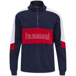 Bluza z zamkiem 1/2 Hummel IC Claude. Niebieskie bluzy Hummel, xs, bez wzorów, bez kaptura. W wyprzedaży za 235.50 zł.