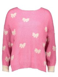 Miss goodlife Sweter w kolorze różowym rozmiar: XL. Różowe swetry miss goodlife, xl, bez wzorów, z wełny, bez ramiączek. Za 176.08 zł.