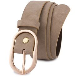 Pasek skórzany BELTIMORE r.100-115 cm E53 beżowy. Brązowe paski bez wzorów. Za 49.99 zł.