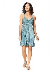 Ipanima Sukienka w kolorze niebiesko-turkusowym rozmiar: 34/36. Niebieskie sukienki Ipanima, na co dzień, bez wzorów, bez kołnierzyka, bez ramiączek, midi, proste. Za 65.99 zł.