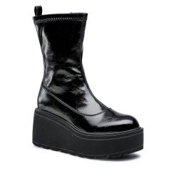 Botki Jenny Fairy. Czarne botki Jenny Fairy, bez wzorów, bez obcasa, na koturnie, bez zapięcia. Za 109.99 zł.