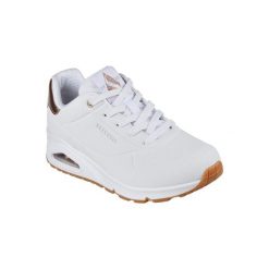 Buty sportowe Sneakersy damskie, Skechers Uno-Golden Air. Białe obuwie sportowe Skechers, z gumy, bez zapięcia, trekkingowe, Skechers Sport. Za 329.99 zł.