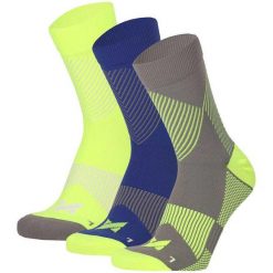 Sportowe skarpetki kompresyjne ćwiartkowe unisex 3 szt. Fioletowe skarpety XTREME, bez wzorów, z poliamidu. Za 151.79 zł.