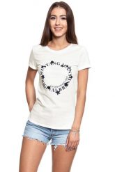 MUSTANG T SHIRT DAMSKI Alexia C Print 1008944 2020. Białe t-shirty Mustang, s, bez wzorów, bez kołnierzyka, bez ramiączek. W wyprzedaży za 39.99 zł.