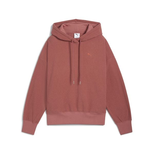 Bluza z kapturem damska Puma Her Oversized Winterized Hoodie. Czerwone bluzy Puma, l, bez wzorów, z dzianiny, z kapturem. Za 189.00 zł.