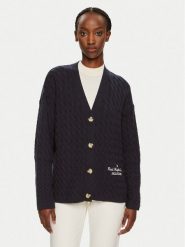 Tommy Hilfiger Kardigan WW0WW42143 Granatowy Relaxed Fit. Niebieskie kardigany TOMMY HILFIGER, m, bez wzorów, z wełny. Za 499.99 zł.