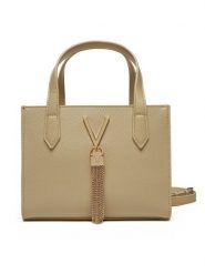 Valentino Torebka Divina VBS1R415G Beżowy. Brązowe torebki klasyczne Valentino, bez wzorów, ze skóry, bez dodatków. Za 309.99 zł.