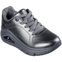 Buty sportowe damskie Skechers Uno Icon Lustrous Air. Szare obuwie sportowe Skechers, z syntetyku, bez zapięcia. Za 447.40 zł.