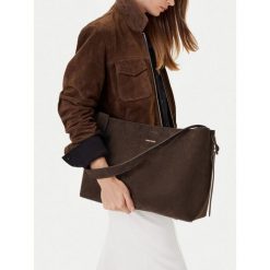 Torebka GINO ROSSI. Brązowe shopper Gino Rossi, bez wzorów, bez dodatków. Za 429.99 zł.